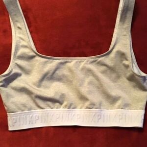 Pink Victoria Secret Seamless Sports Bra ultimate Gray size large